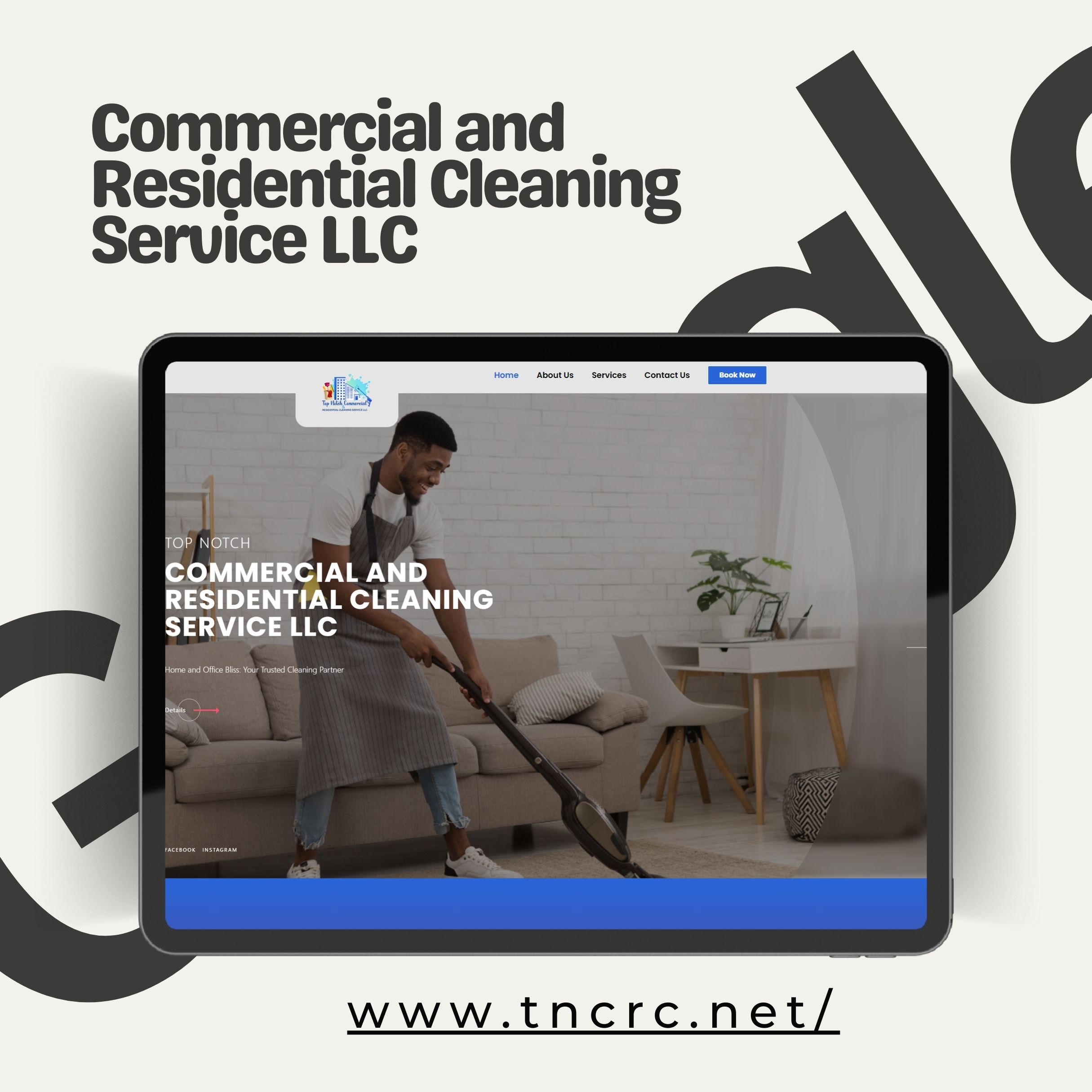 Black and Beige Simple Tablet UI Design Mockup Instagram Post